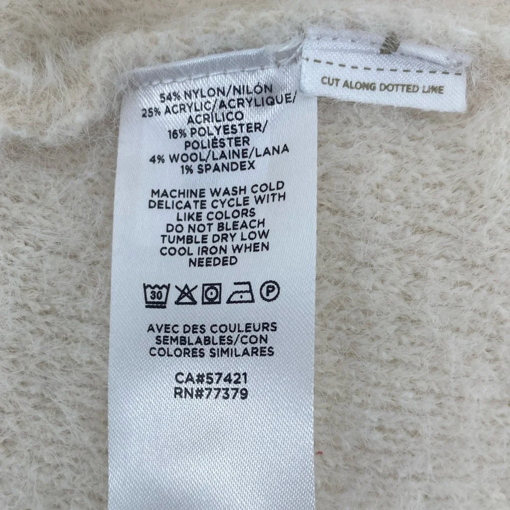 Ann‎ Taylor | Giraffe Jacquard Print Midi Chunky Crewneck Sweater | Sz Medium |